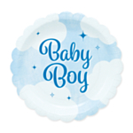 Baby Boy Paptallerkener Blå