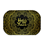 Hajj Mubarak Papirfade Sort/Guld