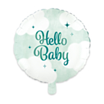 Hello Baby Folieballon Grøn