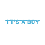 It's a Boy Banner Blå