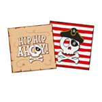 Pirat Hip Hip Ahoy Servietter