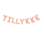 Tillykke Folieballon Rosaguld