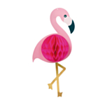 Flamingo Honeycomb-Figur Pink