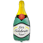 Let's Celebrate Now Champagneflaske Folieballon