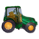 Traktor Folieballon Grøn