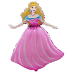 Prinsesse Folieballon Pink