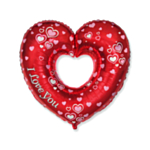 I Love You Hjerte Folieballon Rød