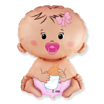 Baby Folieballon Lyserød