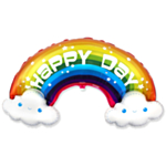 Happy Day Regnbue Folieballon