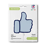 Thumbs Up peukalo folioilmapallo hopea