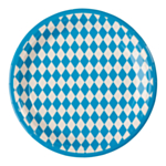 Oktoberfest Pahvilautaset Sininen/Valkoinen