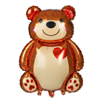 Ruskea Nalle Foliopallo