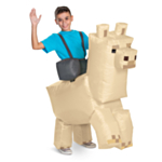Minecraft® Laama ratsastettava puhallettava lastenkostyymi