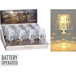 Transparent LED Bordlampe