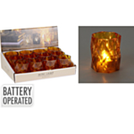 LED Fyrfadslys Orange