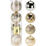 Julekugler Champagne/Guld