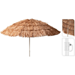 Raffia Strandparasol Brun