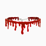 Verinen choker punainen