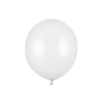 Metallinhohtoiset lateksipallot Pure White 43 cm