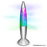 Farveskiftende Glitter Lampe