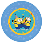 Minions® Uudelleenkäytettävät Muovilautaset Sininen