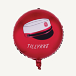 Studenterhue Folieballon Rød