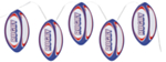 Rugby-seppele sininen/punainen