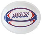 Rugby-paperilautaset