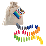 Lobbes® Domino Run Palikat Puuvillapussissa