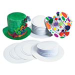 Colorations® Koristele Oma Silinterihattu Valkoinen 12 kpl