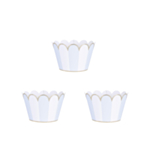 Babyshower Cupcake Wrappers sininen/valkoinen