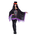 Violetti Kuolleiden Päivän Poncho