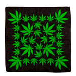 Cannabis-bandana musta/vihreä