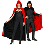 Käännettävä vampyyriviitta hupulla