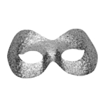Glitter-silmänaamio hopea