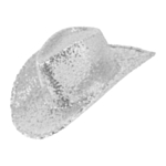 Paljetticowboyhattu hopea