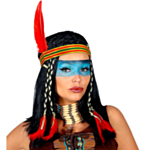 Cheyenne-intiaaniperuukki musta