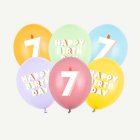 7-Vuotis Syntymäpäivä Lateksipallot
