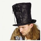 Steampunk Silinterihattu Musta