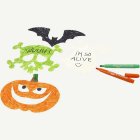 Halloween Pahvihahmot