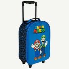 Super Mario® & Luigi Vedettävä Matkalaukku Sininen