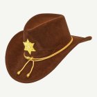 Sheriffin cowboyhattu ruskea