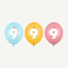 9-Vuotis Syntymäpäivä Lateksipallot