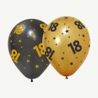 18-vuotis Golden Celebrations Lateksipallot