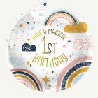 1st Birthday Sateenkaari Foliopallo
