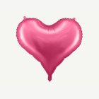 Sydän foliopallo pinkki