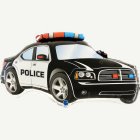 Poliisiauto Foliopallo Musta