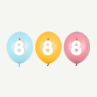8-Vuotis Syntymäpäivä Lateksipallot
