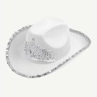 Tiara Cowboyhattu Valkoinen