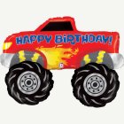 Monsteriauto Happy Birthday Folioilmapallo